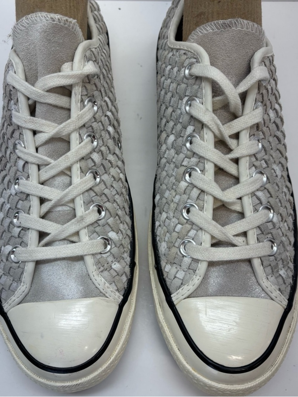 Converse Chuck Taylor All Star 70 Ox Woven Low Top Sneakers Light Gray W 10/M 8 - Picture 4 of 10